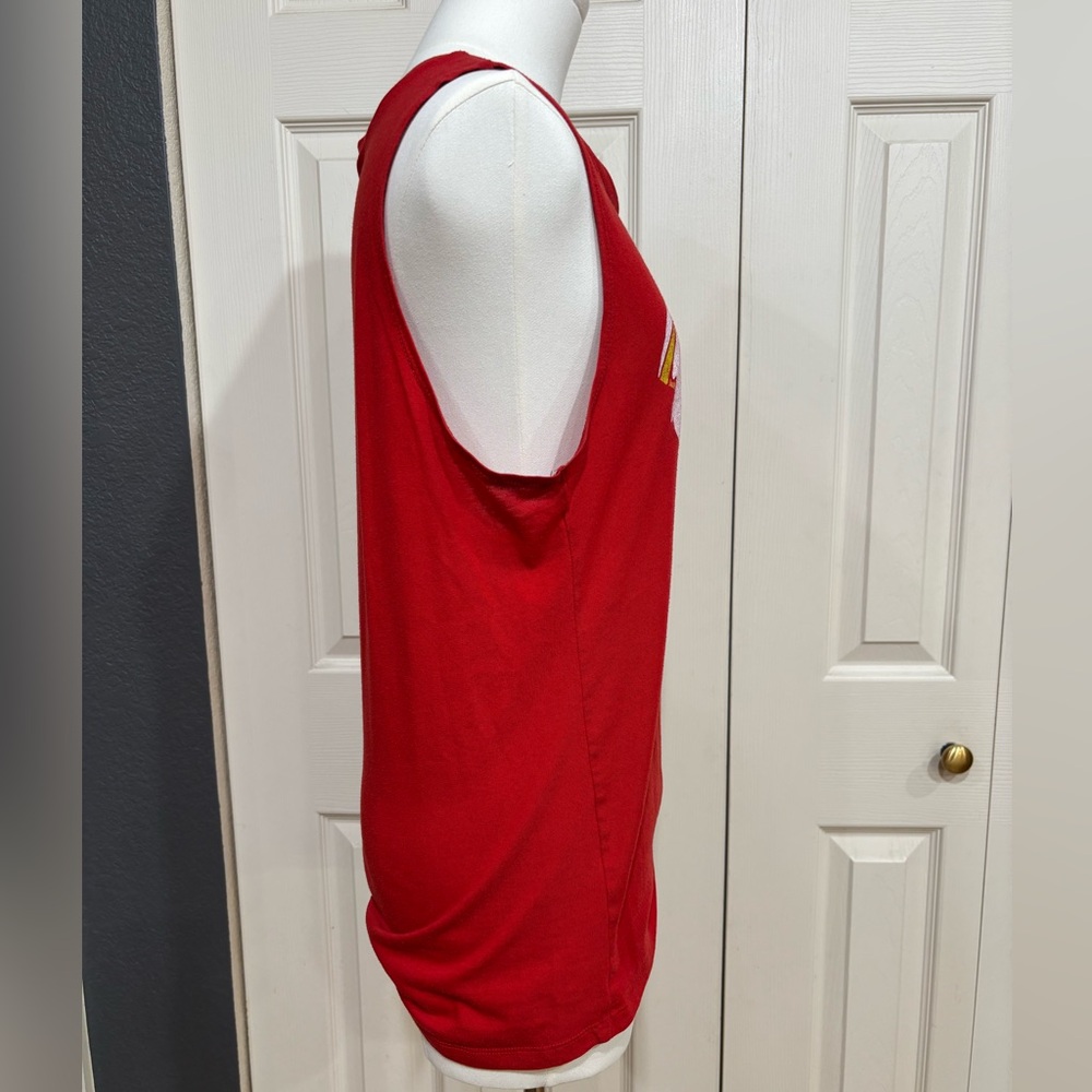 ⚡️BOWIE Red Graphic Sleeveless/Muscle Tank/T-shirt, screen print - Picture 3 of 11